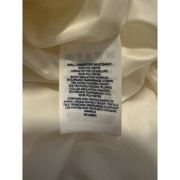 Lands End Quilted Puffer Vest Down/Feather Insulated Ivory Women Sz Large 14-16 - Picture 7 of 7